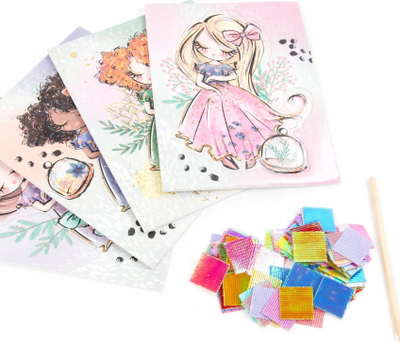 Кутија креативна Zest Creativity Princess Stylist Kidea Derform, сет со додатоци за цртање, за деца