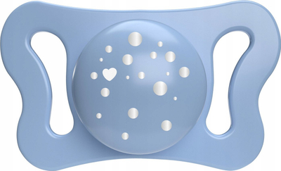 Цуцла Chicco Physio Micro 0-2m, силикон, сет 2 парчиња, сина
