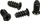Vida për ventilatorë InLine 33371D, 5x10mm, set 50 copë, të zeza