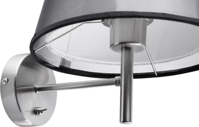 Lampë murale Beliani Columbia, metal, 28 cm, gri argjendi
