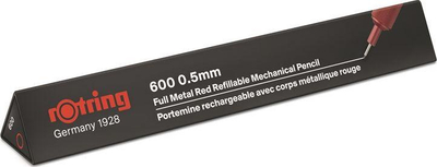Laps mekanik Rotring 600, 0.5 mm, metalik, i kuq
