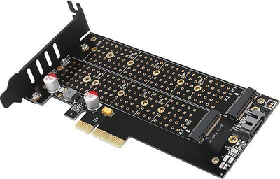 [OUTLET] Adapter Axagon PCIe x4 - 2x M.2 NVMe