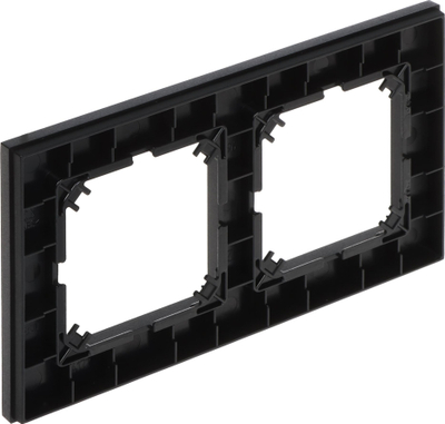 Kornizë dyshe SANTRA Frame X2, 161x90mm, plastike, e zezë