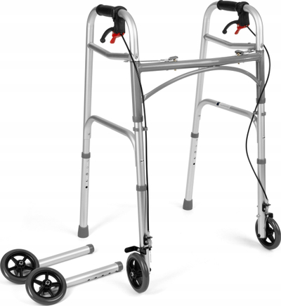 Rolator Timago JMC C 3223, alumini, 136kg, argjendtë e zezë