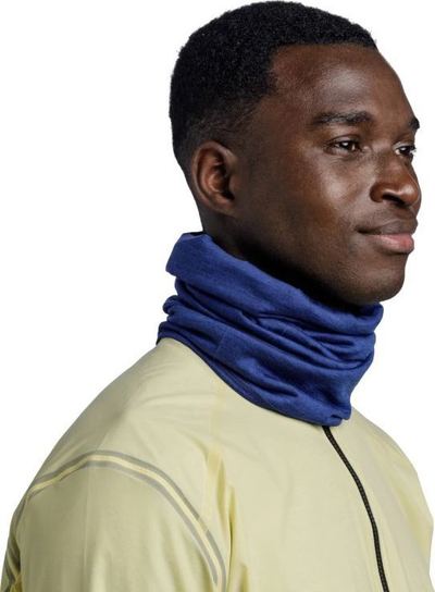 Shami shumëpërdorimshme Buff Merino Lightweight Solid, lesh Merino 100%, kobalt i errët