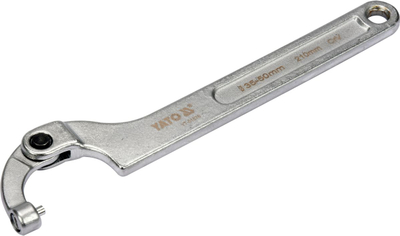 Çelës unaze me grep Yato YT-01676, Ø35-50mm, 210mm, ngjyrë argjendi