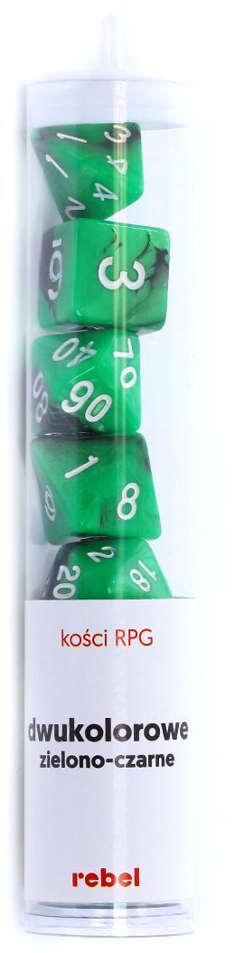 Set zaresh REBEL RPG, të gjelbërta/zeza