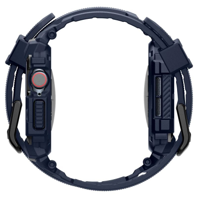 Mbrojtëse ore Spigen Rugged Armor Pro, për Apple Watch 10 46mm, TPU, blu navy