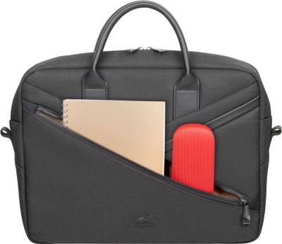 Çantë laptopi Rivacase ECO Case 8124, 15", poliestër RPET, e zezë