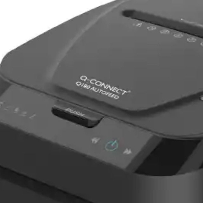 Shkatërrues dokumentesh Q-Connect Q180 Autofeed, 180 fletë, nivel sigurie P-4, i zi