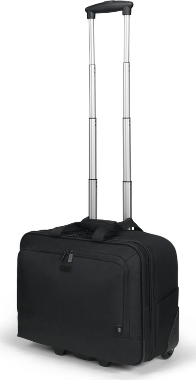 Торба за лаптоп со тркала Dicota D32043, 17.3", RPET, црна