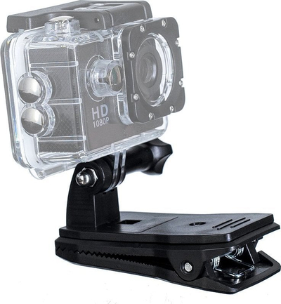 Mbajtëse me kapëse për kamera aksion Hurtel Clip Mount, universale, e zezë
