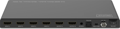 Ndarës HDMI Digitus 4x2 Matrix Multi Viewer, 4K 30Hz, i zi