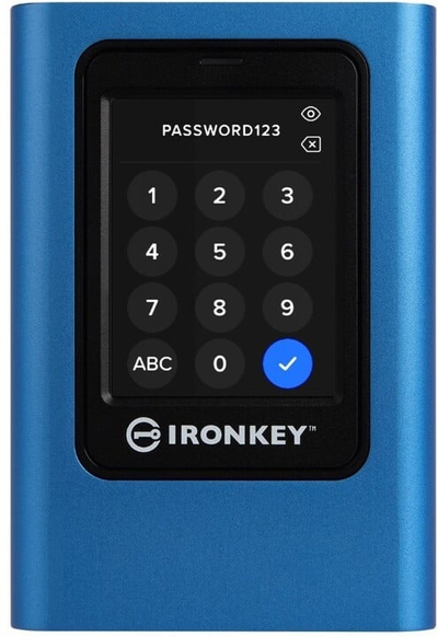 Disk i jashtëm Kingston IronKey Vault Privacy 80 - 960GB, i kaltër