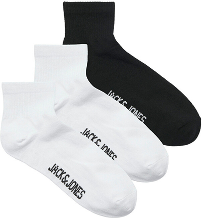 Set çorape Jack&Jones JACLEON, nr. 42-46, të bardha/zeza