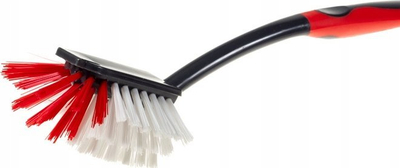 Furçë enësh Vespero Clever Clean SA5088374, dorezë ergonomike, plastike, e zezë me të kuqe