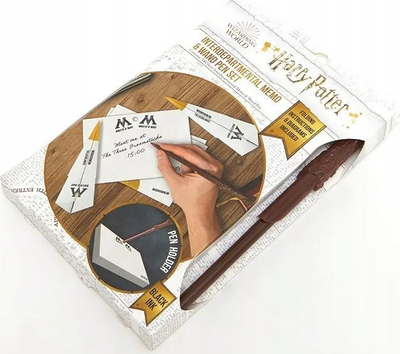 Set shënimesh Harry Potter Memo Pad & Pen, 100 fletë, stilolaps shkop magjik, shumëngjyrësh