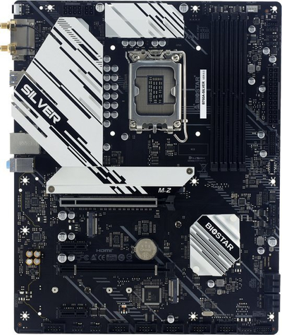 Pllakë amë Biostar B760A-SILVER, Intel B760, DDR5, argjendtë