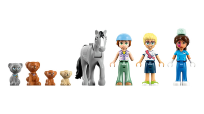 Lodër LEGO Veterinary Clinic for Horses and Pets 42651, set ndërtimi, për fëmijë, shumëngjyrësh