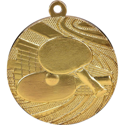 Спортски медал Gold Medal Table Tennis, челик, 4 cm, златна боја