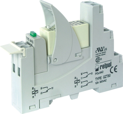 Rele ndërfaqeje Relpol 1P 16A 230V AC PI85-230AC-M93G 851991 - 851991