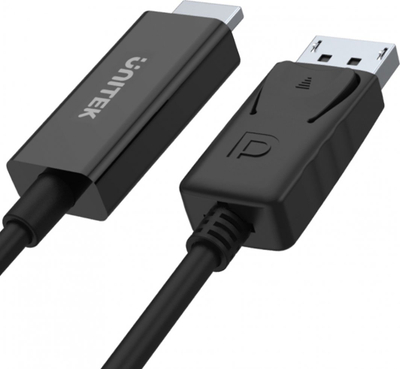Kabllo Unitek DisplayPort - HDMI 1.8m e zezë (Y-5118CA BOX)
