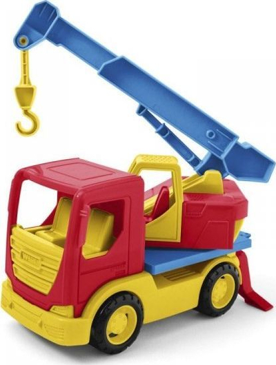 Kamion vinç lodër Wader Tech Truck Crane, 26cm, plastikë rezistente, shumëngjyrësh