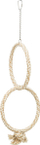 Lodër për zogj Trixie Rope Rings, pambuk, diametër 16 cm