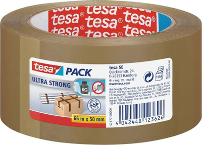 Shirit ngjitës paketimi Tesa Ultra Strong, 66 m × 50 mm