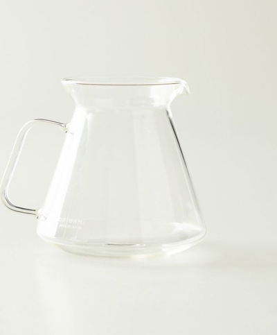 Enë kafje prej qelqi Origami Coffee Server, 710ml, rezistente ndaj nxehtësisë, transparente