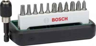 Set bitash Bosch 2607017322, 12 copë, PH PZ Torx, metalik