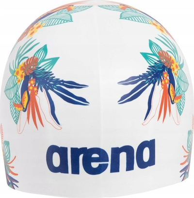 Kape noti Arena Poolish Molded, silikon 100%, dizajn Toucans, e bardhë
