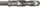 Freëzë gërmuese ABRABORO AB45600008, Tap M8 1.25 mm, fiksim Hex 1/4, metalike