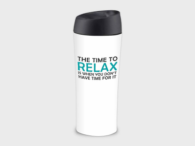 Gotë termike Ambition Happy, 400ml, çelik inox, e bardhë