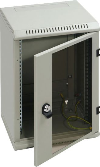 Dollap muri Triton Delta RBA-09-AS3-CAX, rack 10\", 9U, gri RAL 7035