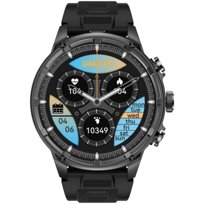 Orë e zgjuar GRAVITY GT41-1, 1.85", Bluetooth për thirrje, e zezë