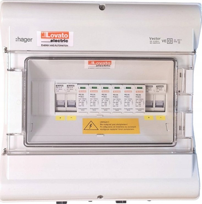 Kuti lidhëse PV Lovato Electric PVK00C22, 1000V DC, IP65, e bardhë