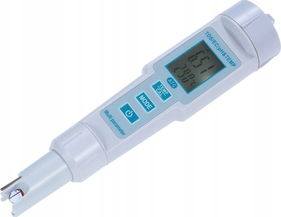 Matës uji Extralink Multi Parameter, pH, EC, TDS, temperaturë, portativ, i bardhë