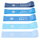 Shirita rezistence për fitnes EneroFit, set me 5 copa, nivele të ndryshme, blu