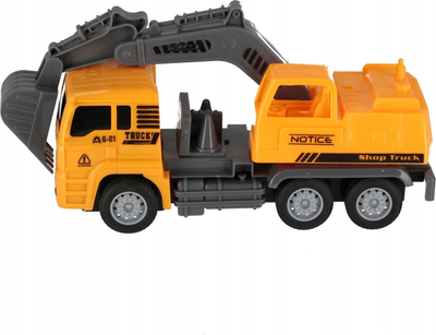 Lodër kamion eskavator Mega Creative 1:16, 30 cm, plastikë, portokalli