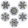 Ngjitëse dekorative Titanum Snowflakes, rrotull 500 copë, motiv dëbore