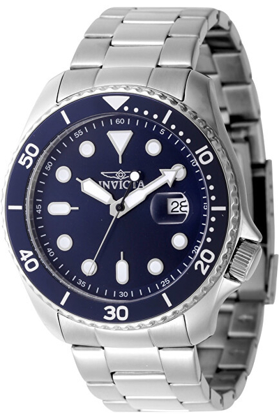 Orë dore për meshkuj Invicta Pro Diver 47158, e argjendtë