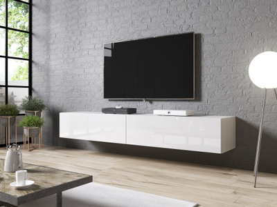 Kredencë TV Cama Meble Slide 200, MDF, 200 cm, e bardhë