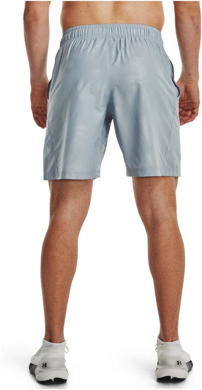 Pantallona të shkurtra sportive Under Armour Woven Emboss, meshkuj, blu