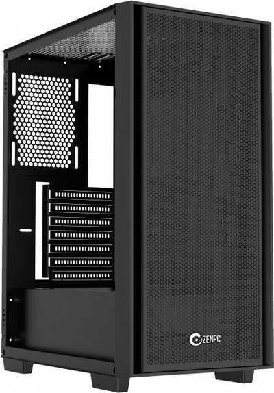 Kuti kompjutri ZenPC Z1 Mesh Glass, ATX, 4 ventilatorë ARGB, e zezë