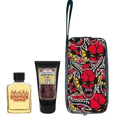 Set EP Line Stranger Things - EDT 100 ml + xhel dushi 150 ml + çantë