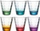 Set gotash LEONARDO OPTIC, 215 ml, bazë shumëngjyrëshe, 6 copë