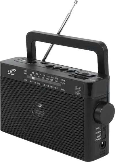 Radio portabël LTC Sona, FM AM SW, Bluetooth USB Aux, e zezë