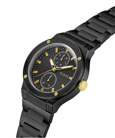 Orë burrash Guess Mens Black Multi-function GW0795G3, e zezë