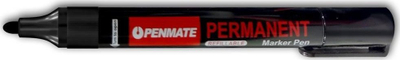 Marker i përhershëm Penmate, majë e rrumbullakët 1–3 mm, paketim 12 copë, i zi